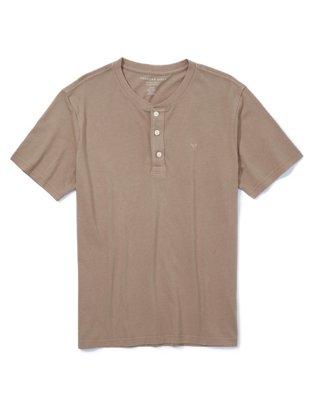 AE Short-Sleeve Henley T-Shirt