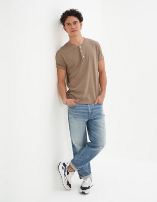 AE Short-Sleeve Henley T-Shirt