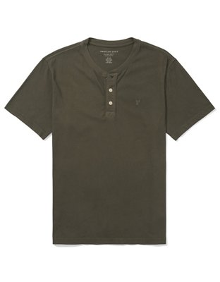 AE Short-Sleeve Henley T-Shirt