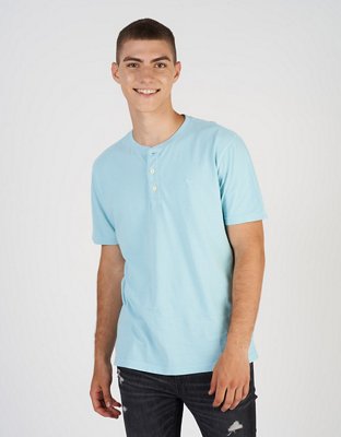AE Short-Sleeve Henley T-Shirt