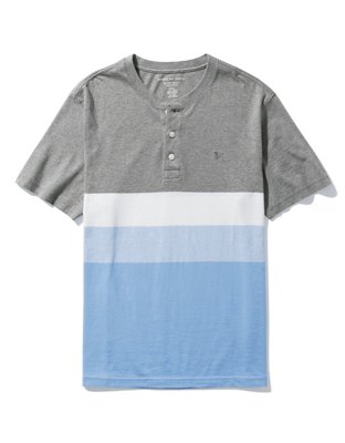 AE Striped Henley T-Shirt