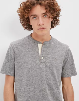 AE Super Soft Slub Henley T-Shirt