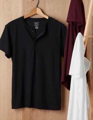 Мужские футболки American Eagle AE Henley T-Shirt — фото 5