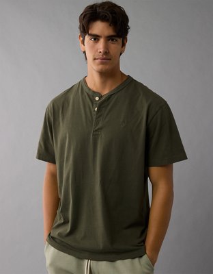 Мужские футболки American Eagle AE Legend Henley T-Shirt — фото 4