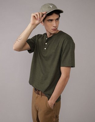 AE Short Sleeve Henley T-Shirt