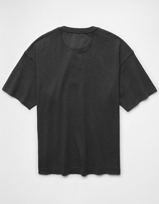 AE Boxy Short-Sleeve Slub Henley T-Shirt