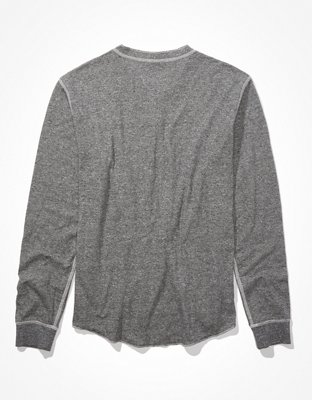AE Super Soft Long-Sleeve Duofold Henley Thermal T-Shirt
