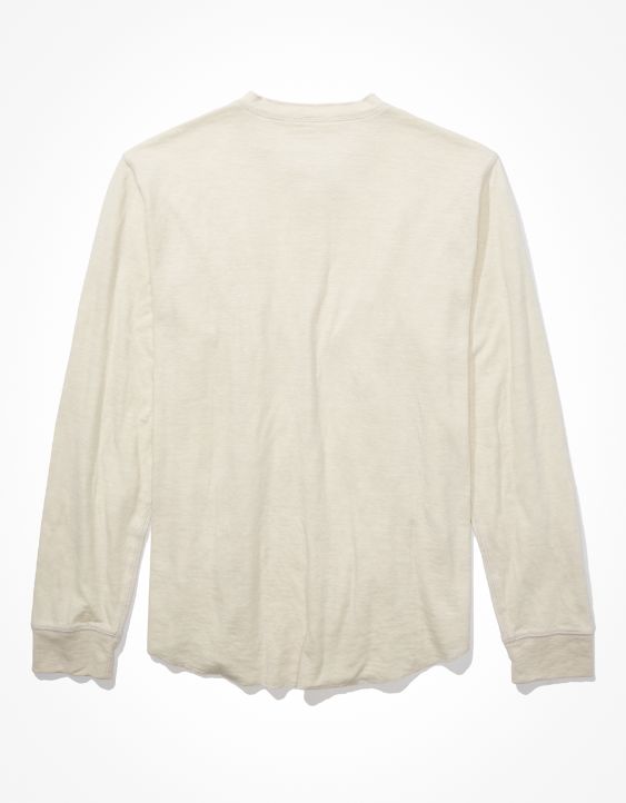 AE Super Soft Long-Sleeve Duofold Henley Thermal T-Shirt