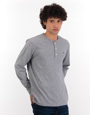 AE Long-Sleeve Henley T-Shirt