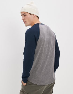 AE Super Soft Long-Sleeve Henley Thermal Shirt