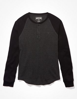 Мужские рубашки American Eagle AE Super Soft Long-Sleeve Henley Thermal Shirt — фото 3