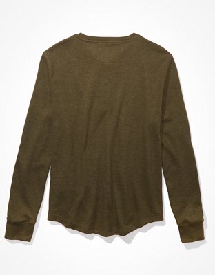 AE Super Soft Long-Sleeve Henley Thermal Shirt