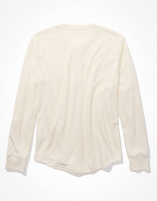 AE Super Soft Long-Sleeve Henley Thermal Shirt