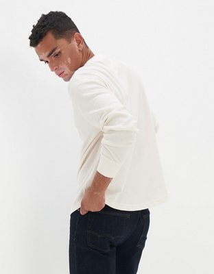 AE Super Soft Long-Sleeve Henley Thermal Shirt