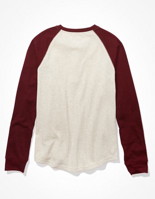 AE Super Soft Long-Sleeve Henley Thermal Shirt