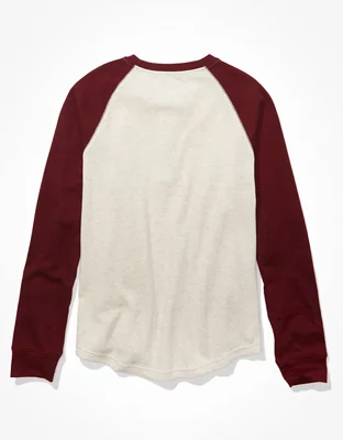 AE Super Soft Long-Sleeve Henley Thermal Shirt