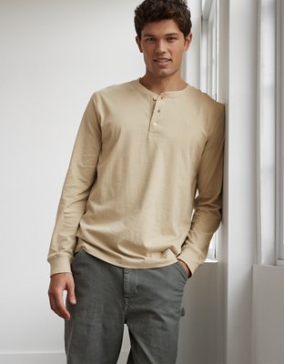 AE Legend Dual-Layer Long-Sleeve Henley T-Shirt