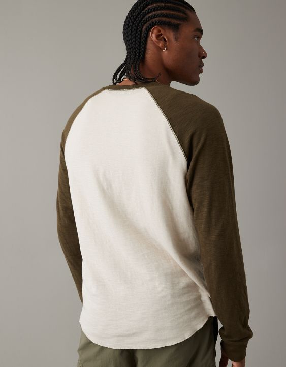 AE Legend Dual-Layer Long-Sleeve Henley T-Shirt