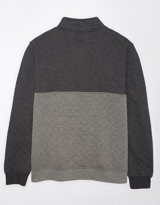 Мужские худи American Eagle AE Quilted Quarter-Zip Sweatshirt — фото 4
