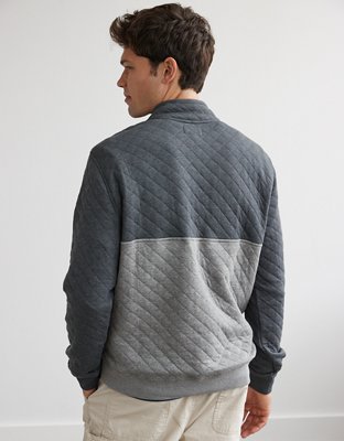 Мужские худи American Eagle AE Quilted Quarter-Zip Sweatshirt — фото 2