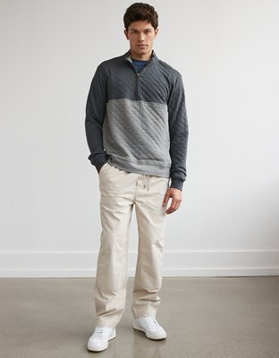AE Quilted Quarter-Zip Sweatshirt