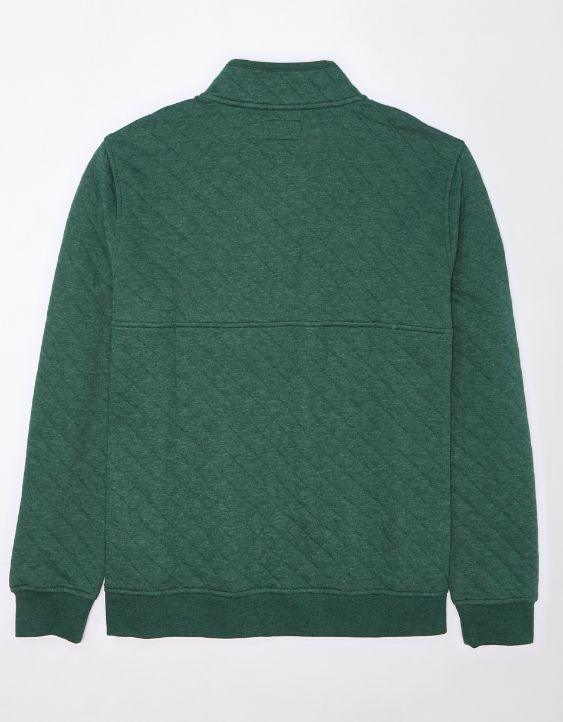 AE Quilted Quarter-Zip Sweatshirt