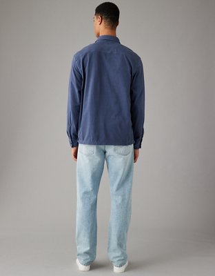 Мужские футболки American Eagle AE Long-Sleeve Knit Popover Henley T-Shirt — фото 2