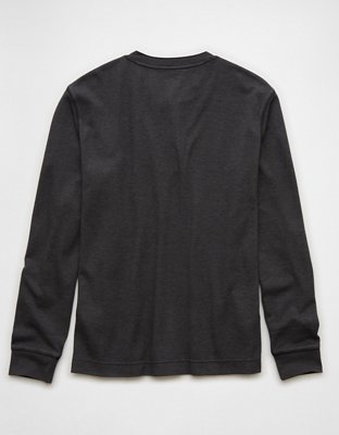 AE Long-Sleeve Thermal Henley T-Shirt