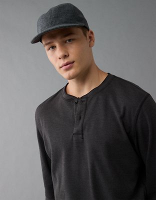 Мужские футболки American Eagle AE Long-Sleeve Thermal Henley T-Shirt — фото 6