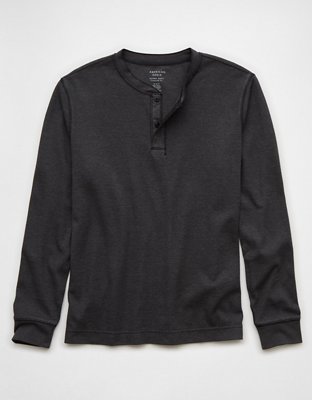 AE Long-Sleeve Thermal Henley T-Shirt