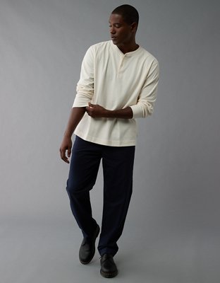 AE Long-Sleeve Thermal Henley T-Shirt