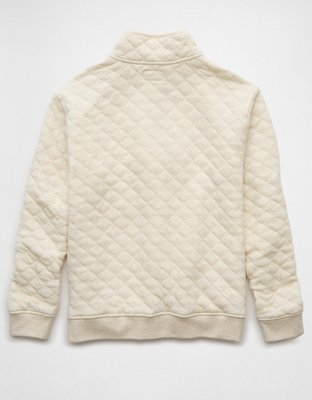 Мужские худи American Eagle AE Quilted Quarter-Zip Henley Sweatshirt — фото 4