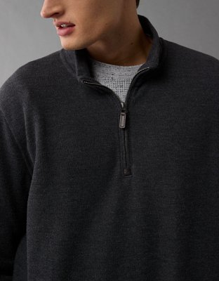Мужские футболки American Eagle AE Long-Sleeve Quarter-Zip Thermal T-Shirt — фото 6