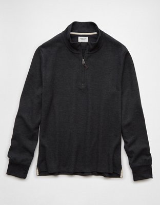 Мужские футболки American Eagle AE Long-Sleeve Quarter-Zip Thermal T-Shirt — фото 3