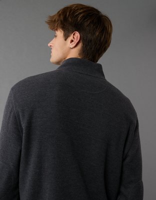Мужские футболки American Eagle AE Long-Sleeve Quarter-Zip Thermal T-Shirt — фото 2
