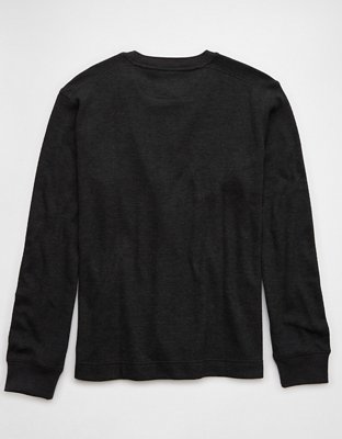 AE Long-Sleeve Thermal Henley T-Shirt