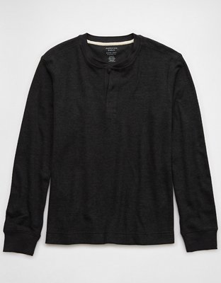 AE Long-Sleeve Thermal Henley T-Shirt