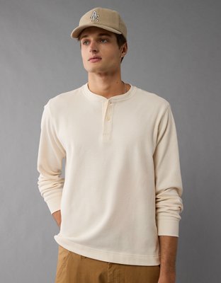 AE Long-Sleeve Thermal Henley T-Shirt