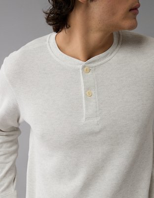 AE Long-Sleeve Thermal Henley T-Shirt