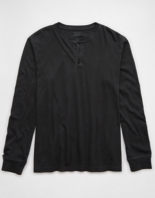 AE Long-Sleeve Henley T-Shirt