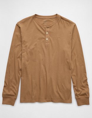 AE Long-Sleeve Henley T-Shirt