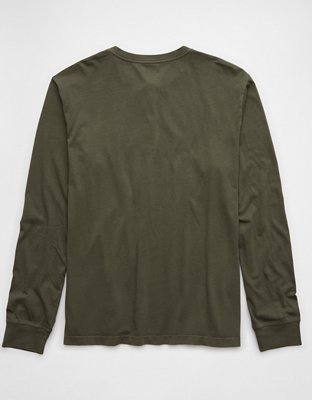 AE Long-Sleeve Henley T-Shirt