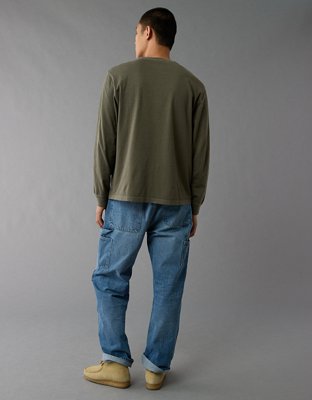 AE Long-Sleeve Henley T-Shirt