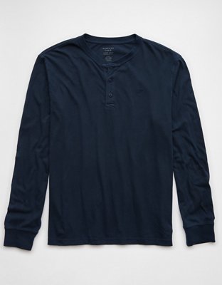 AE Long-Sleeve Henley T-Shirt