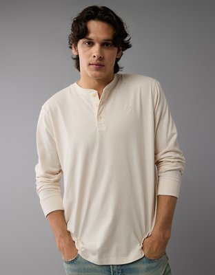 AE Long-Sleeve Henley T-Shirt