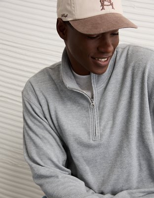 Chandail thermique carré à glissière un quart AE