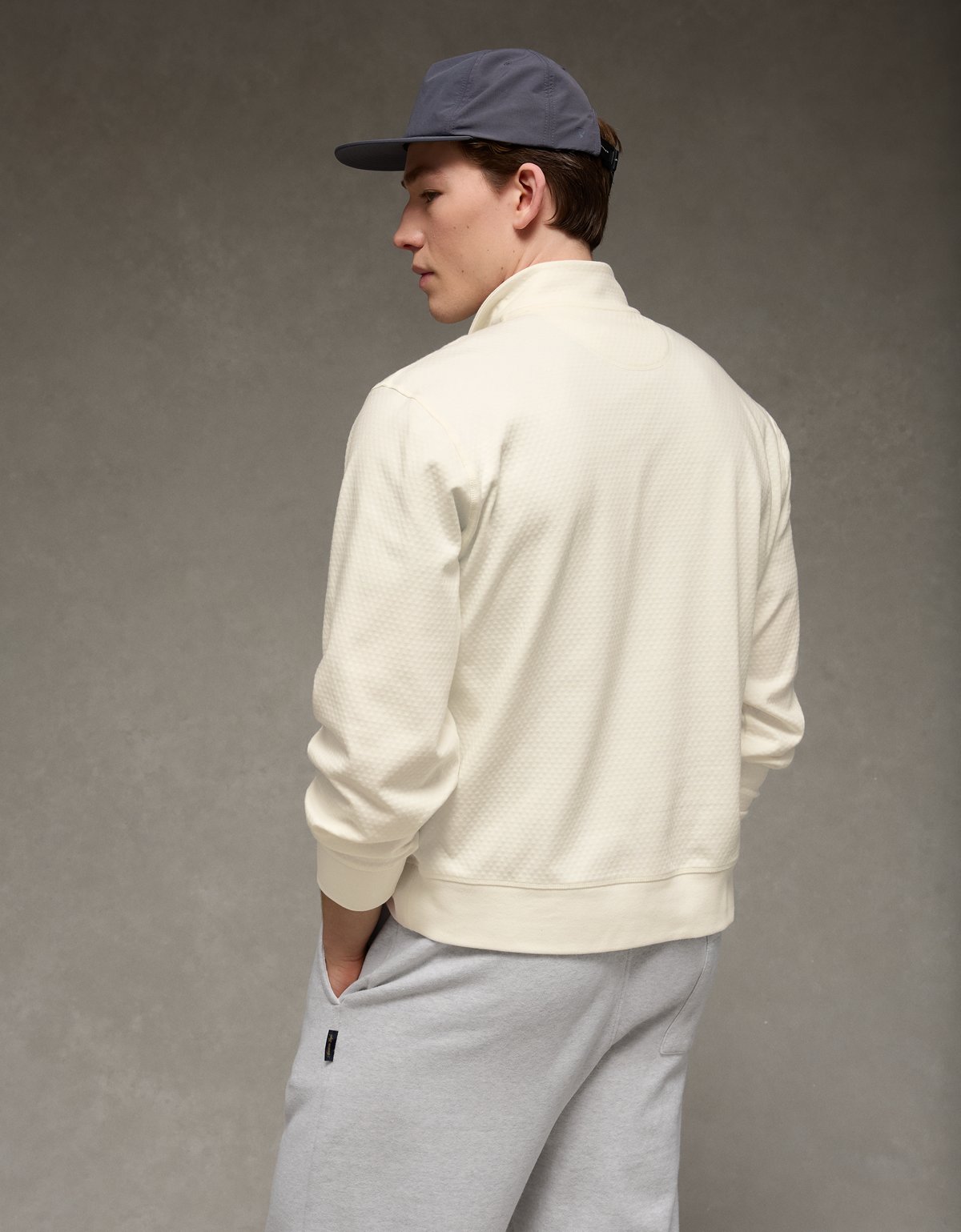 AE 24/7 Boxy Quarter-Zip Sweatshirt - image 2