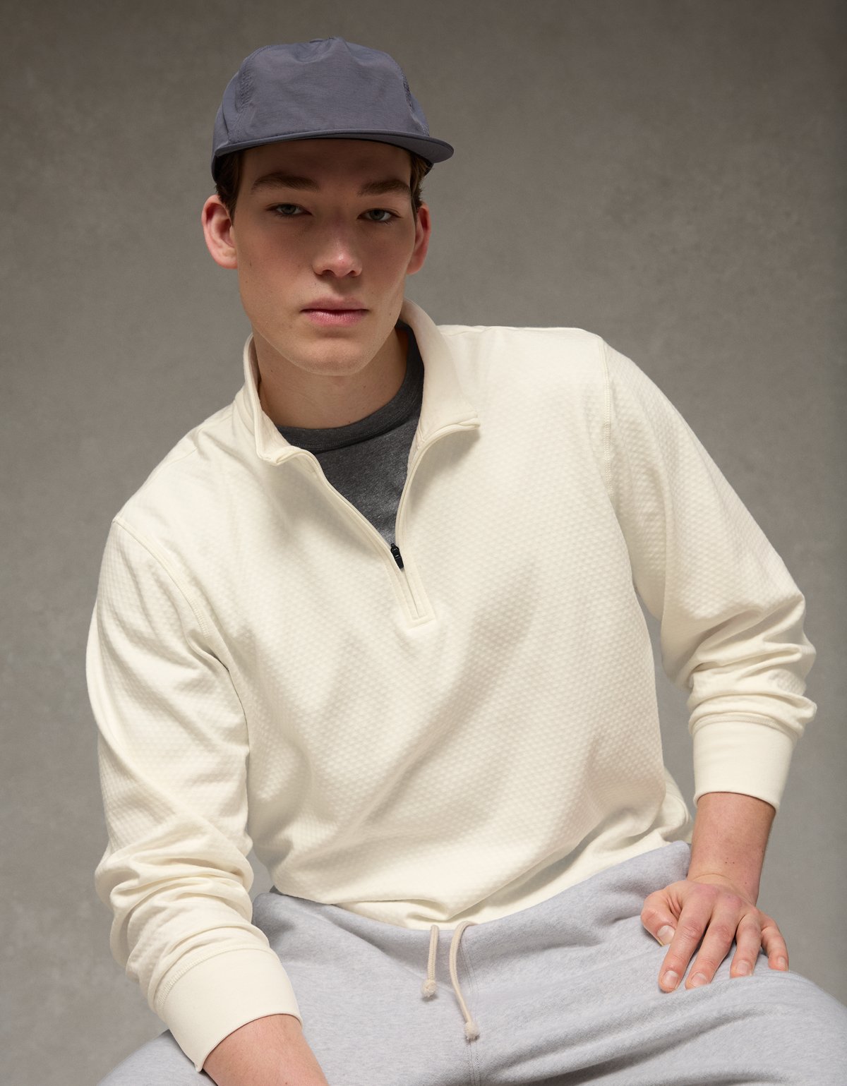 AE 24/7 Boxy Quarter-Zip Sweatshirt - image 5