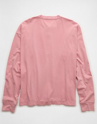 AE Boxy Fit Lightweight Henley T-Shirt