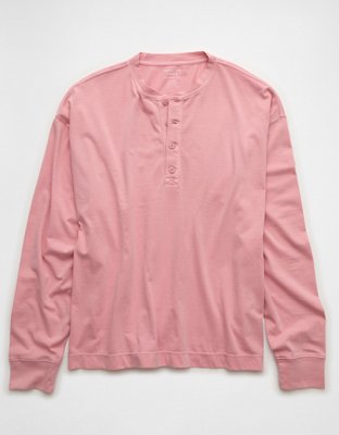 AE Boxy Fit Lightweight Henley T-Shirt